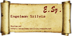 Engelman Szilvia névjegykártya
